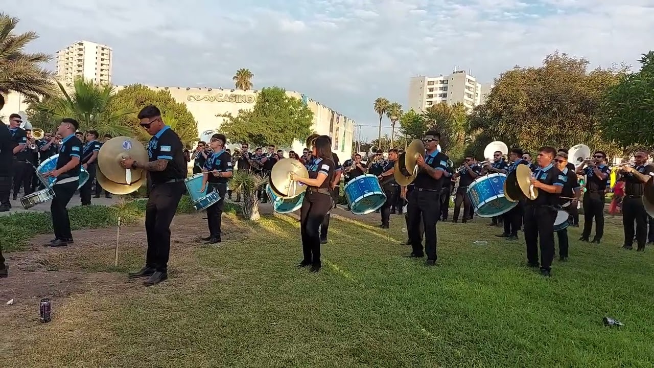 Banda Mallkus 2023 (previo a tocar en el 1er día de carnaval de Arica)