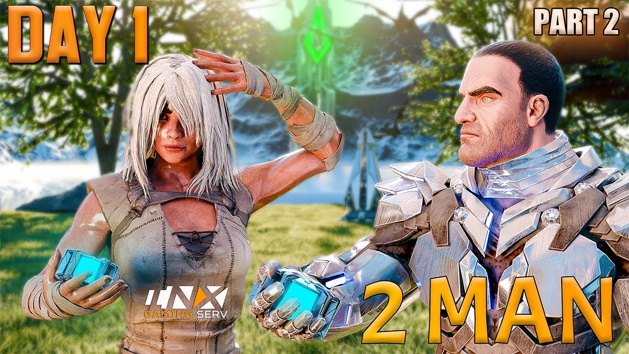 DAY 1 PART 2 OF CLAIMING MY OP DROPDOWN CAVE - INX 2 MAN - ARK: Survival Evolved