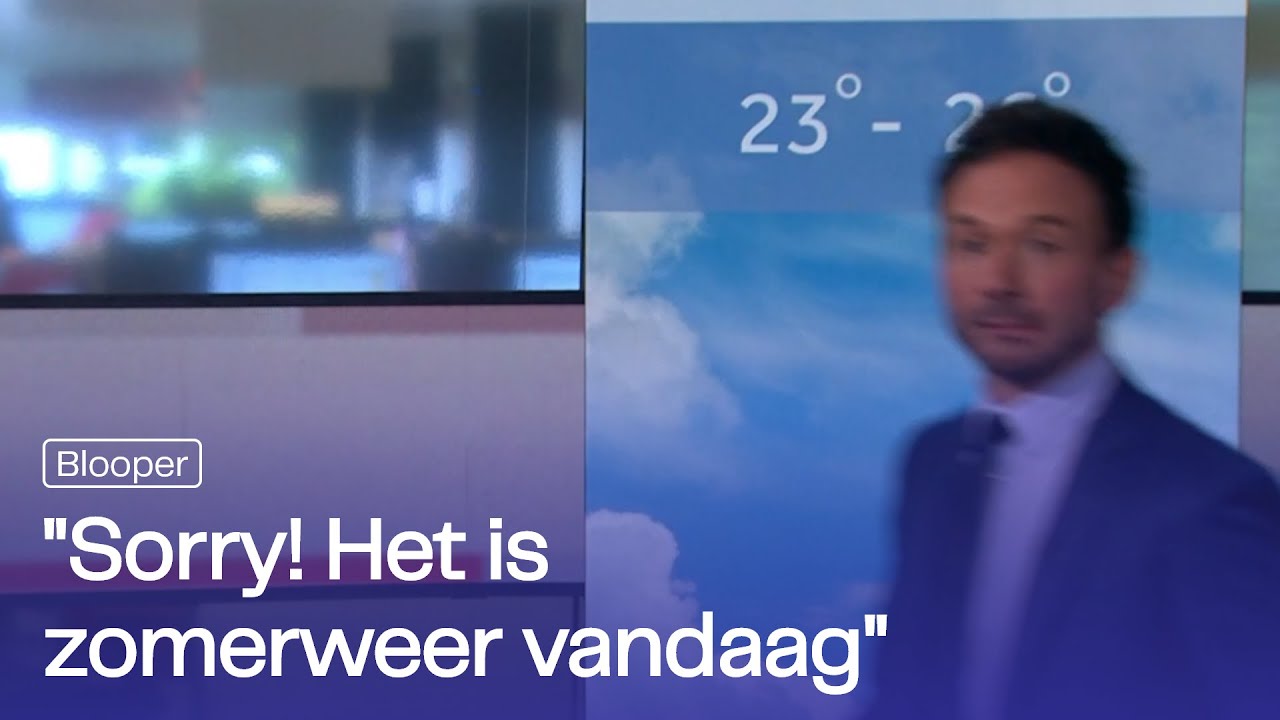 Albert rent in beeld voor het Journaal | BLOOPER