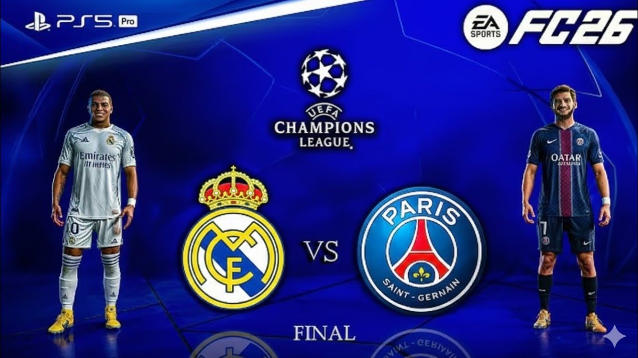 FC 26 Champions League Final 🔥 Real Madrid vs PSG | PS5 Pro Gameplay (UCL Final)