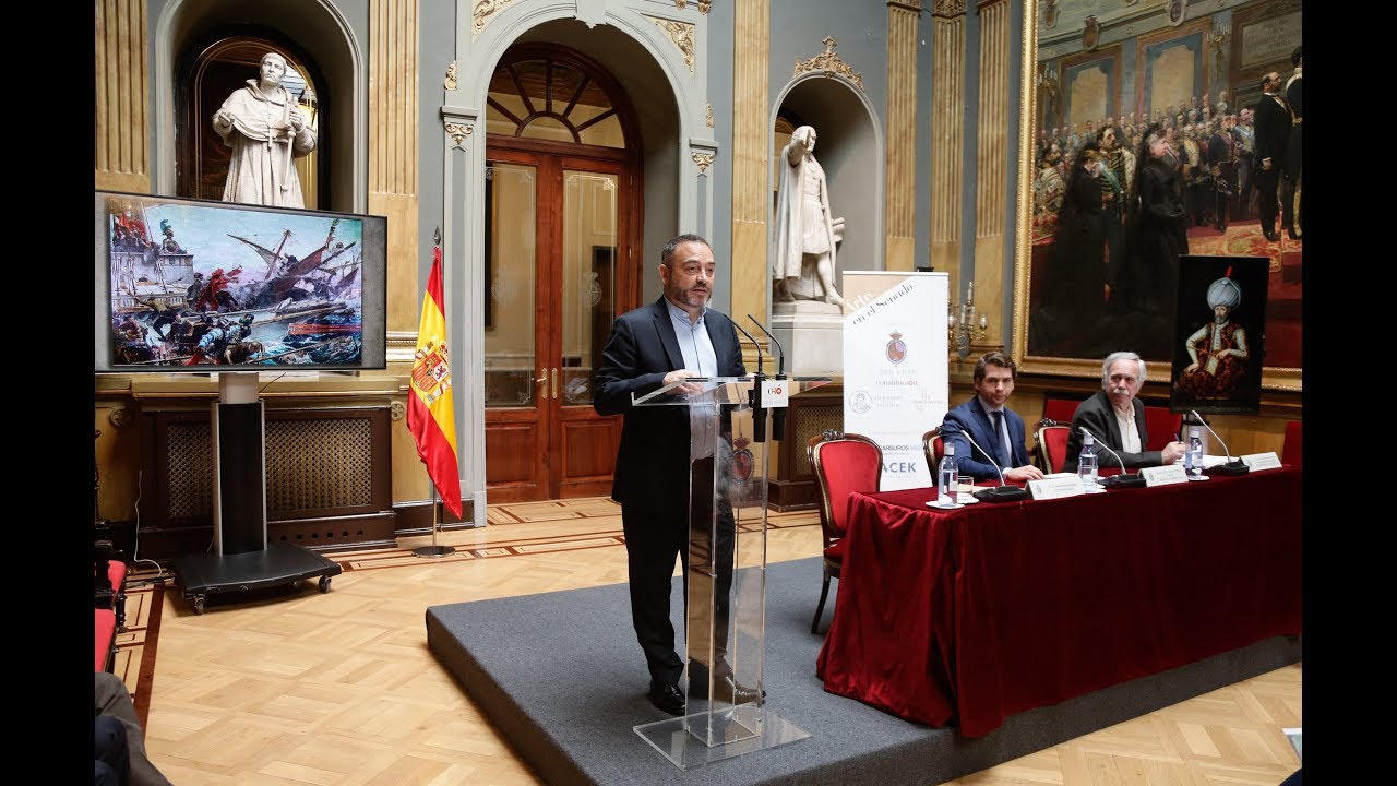 Conferencia de Jesús Sánchez Adalid:  “Combate naval de Lepanto” y “Retrato de Solimán”