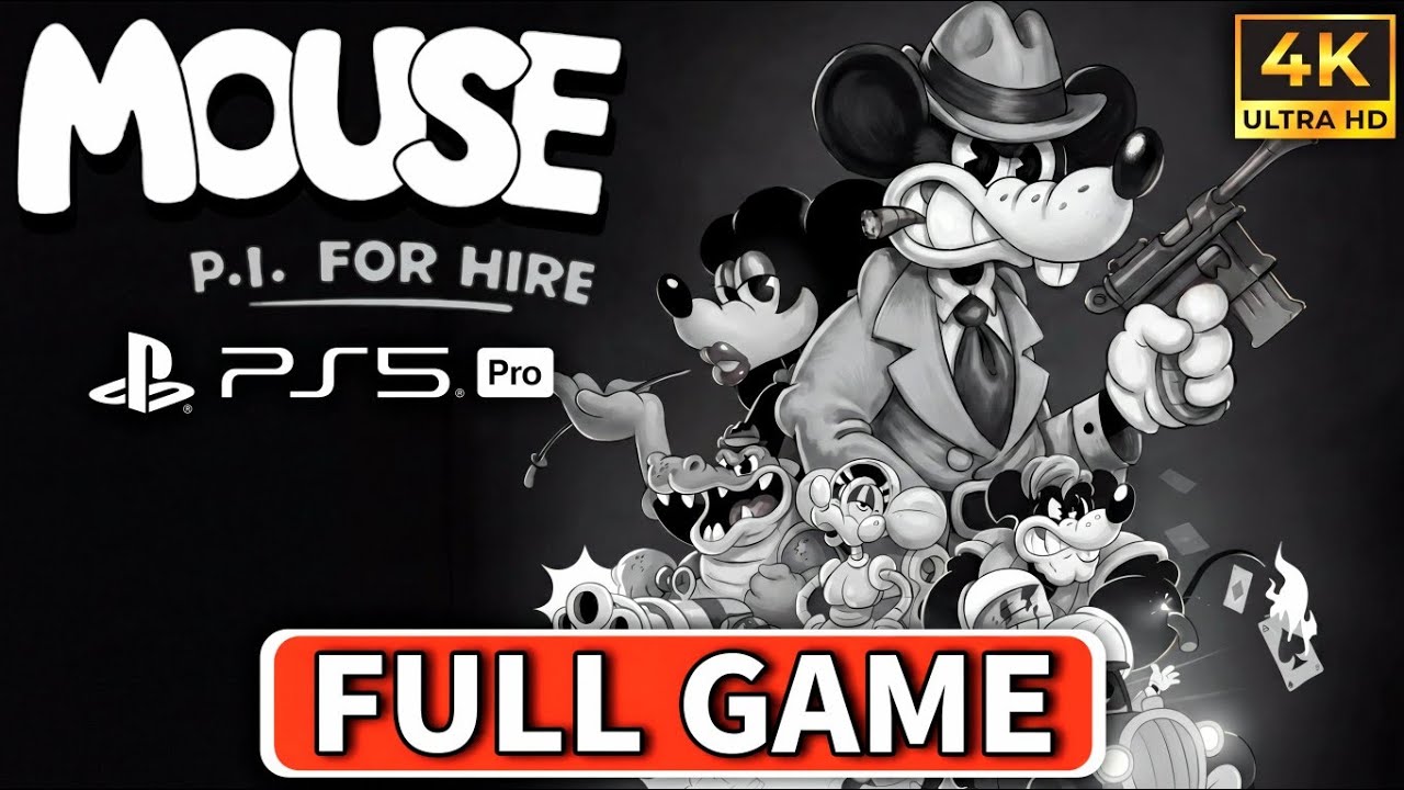 Mouse P.I. For Hire Gameplay Walkthrough FULL GAME - No Commentary [4k60FPS]