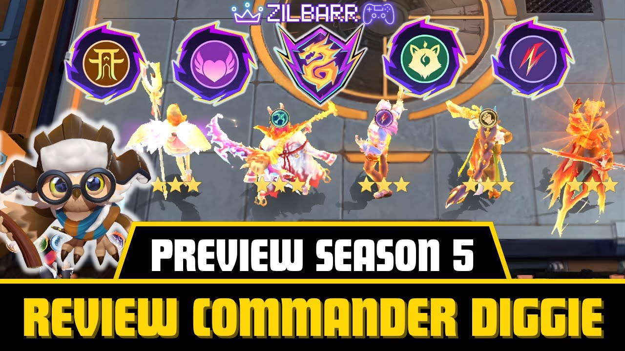 REVIEW COMMANDER DIGGIE! DAPET CRYSTAL + EQUIPMENT + GOLD! UPDATE SEASON 5 MAGIC CHESS GO GO!!