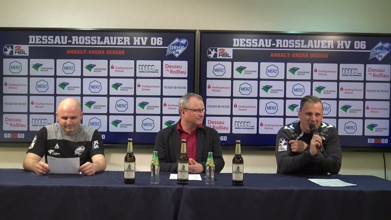 Pressekonferenz | Dessau-Roßlauer HV 06 - VfL Lübeck-Schwartau I 08.02.2026