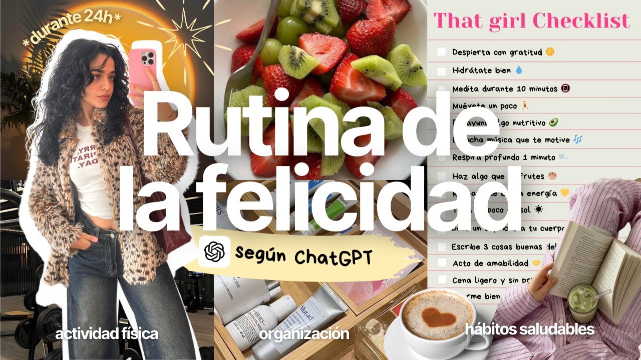 Sigo la RUTINA de la FELICIDAD que recomienda ChatGPT (¿me cambia la vida?)