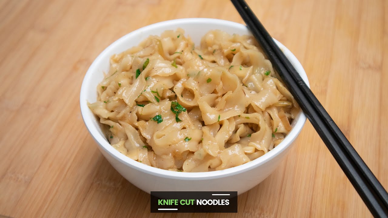 Easy & Yummy Chinese Knife Cut Noodles :: 刀削面