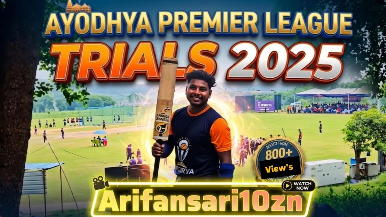 My Live Performance | Ayodhya Premier League Trial 2025 🏏#cricket #viral #video #sports 