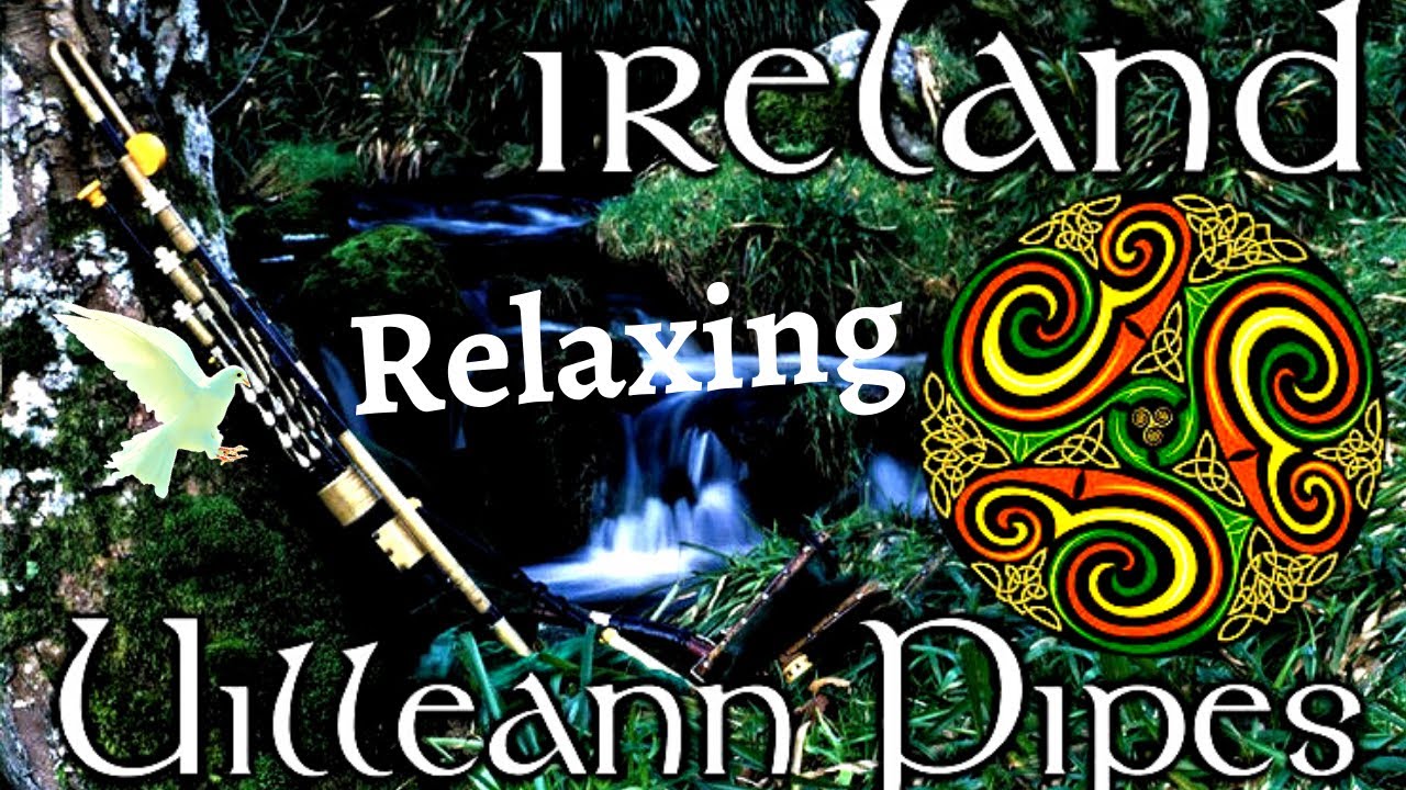 Relaxing Music -  Powerful, Green Love Celtic Uilleann Pipes Percussion