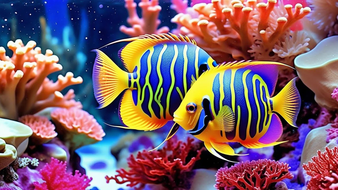 The Best 4K Aquarium - Dive Into The Mesmerizing Underwater Realm With Relaxing Music For Deep Sleep
