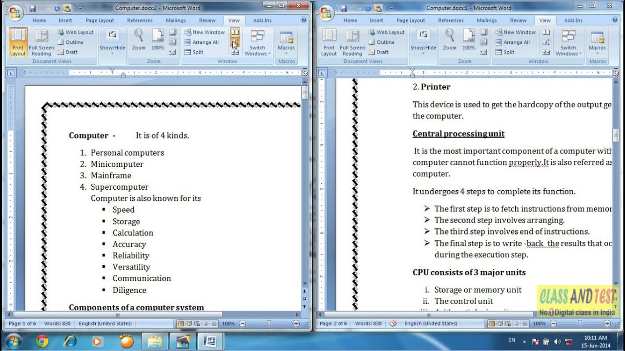 MS WORD 135 -Synchronous scrolling the window.mp4