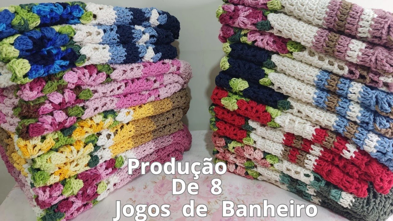 produção de 8 jogos de banheiro mega econômico pra vendas rápida lucrando muito 💰