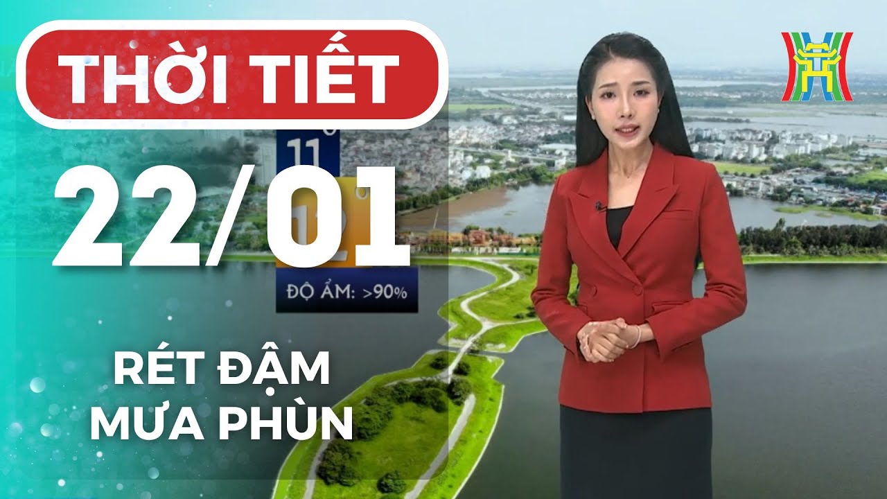 Dự báo thời tiết Hà Nội hôm nay 22/01/2026 | Hà Nội rét đậm, gió và mưa phùn rải rác
