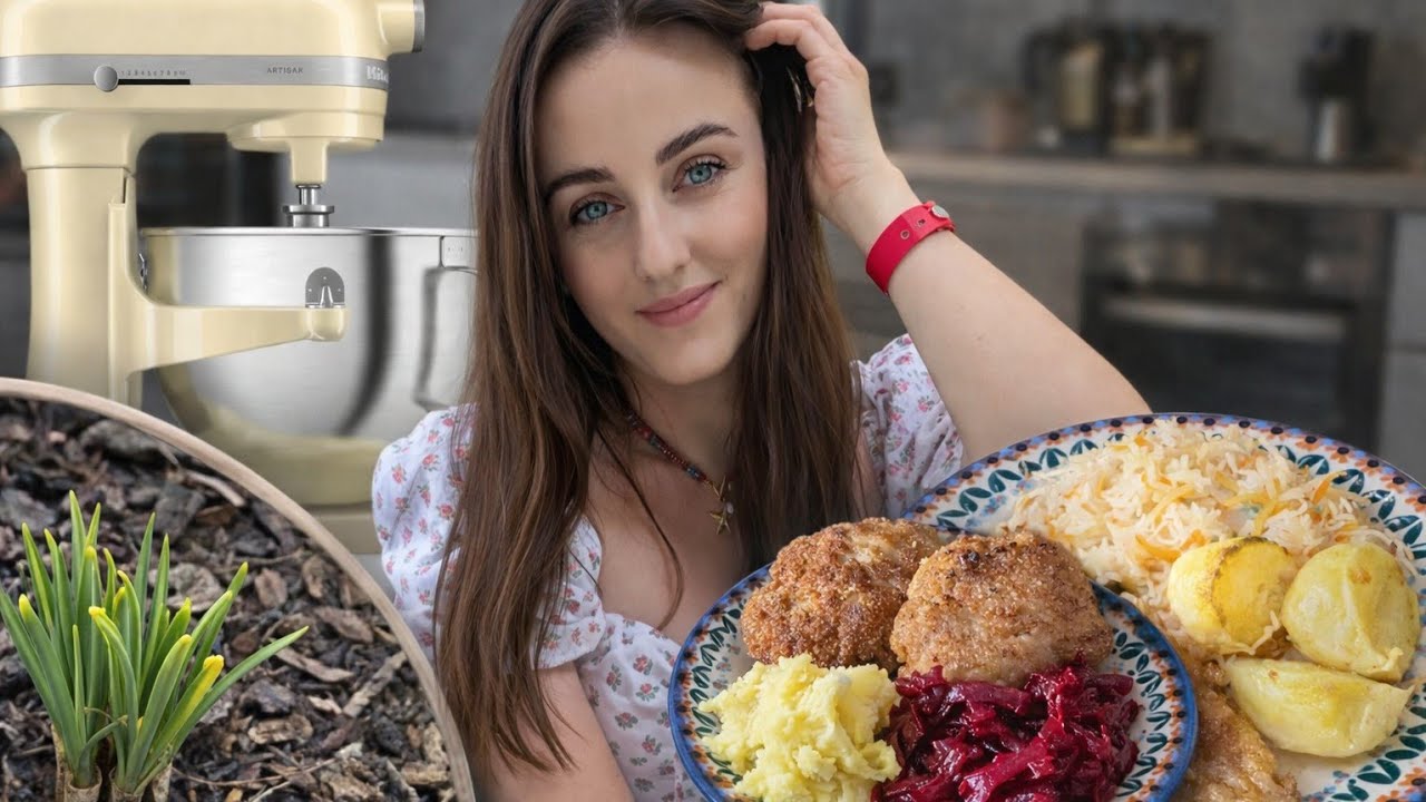 ANIA BARDOWSKA mini vlog 🌱 OGR&Oacute;D 💸 MIKSER ZA KILKA TYSIĘCY 🧆 OBIADEK DLA RODZINKI 🍖