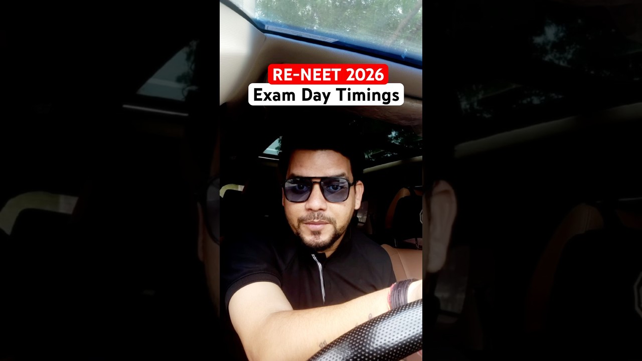 ⏰ RE-NEET 2026 Exam Day Timings | Kab Jana Hai? Kab Tak Entry Hogi? 🚨 #neetexam #reneet2026