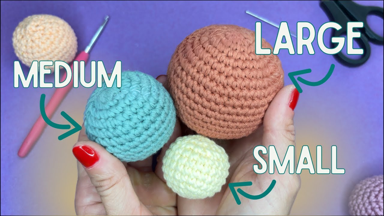 Check my EASY formula for the perfect amigurumi BALL