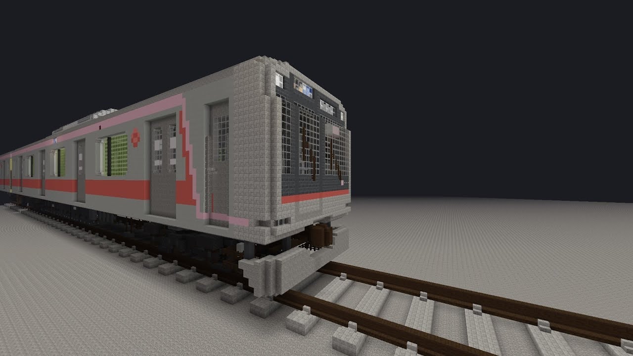 【マインクラフト模型】東横線の車両　　　(Ｌサイズ)