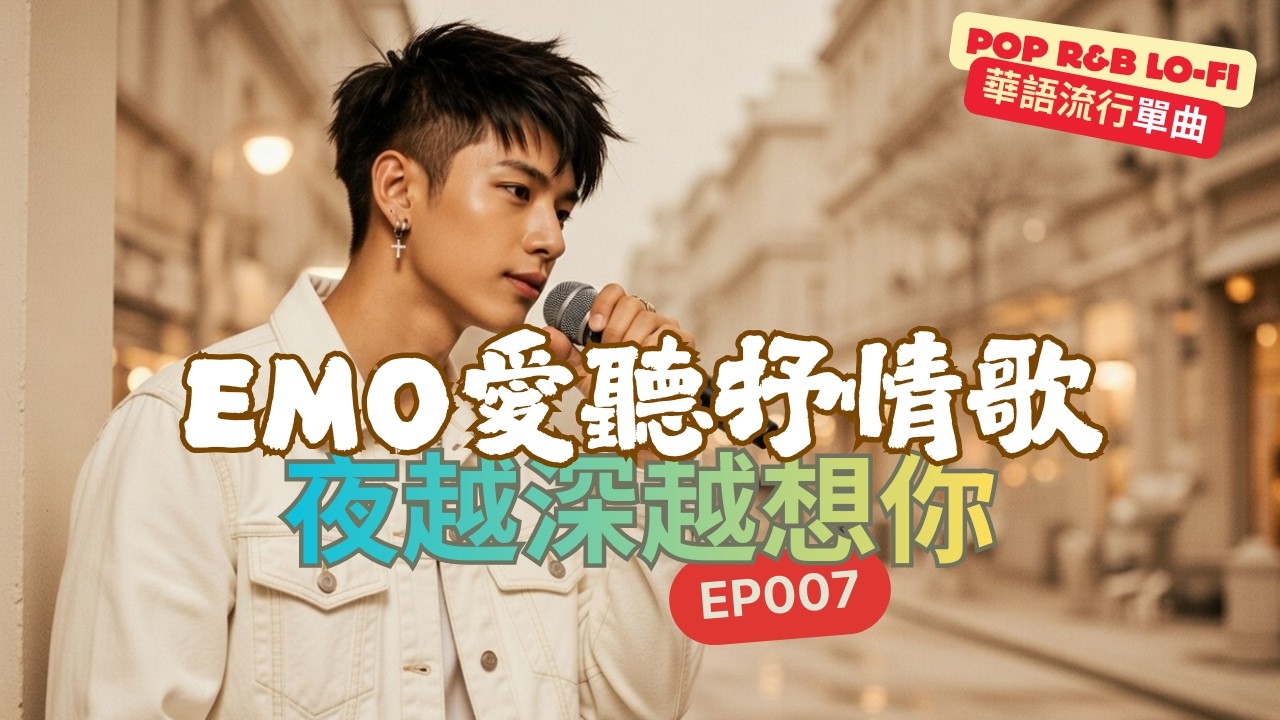 【pop】夜越深越想你 | 聽了腦袋都是想你的旋律，不信試試 🎧emo愛聽抒情歌 ep007 | 訂閱我，每週給你好音樂~  | 最怕Rapper唱情歌