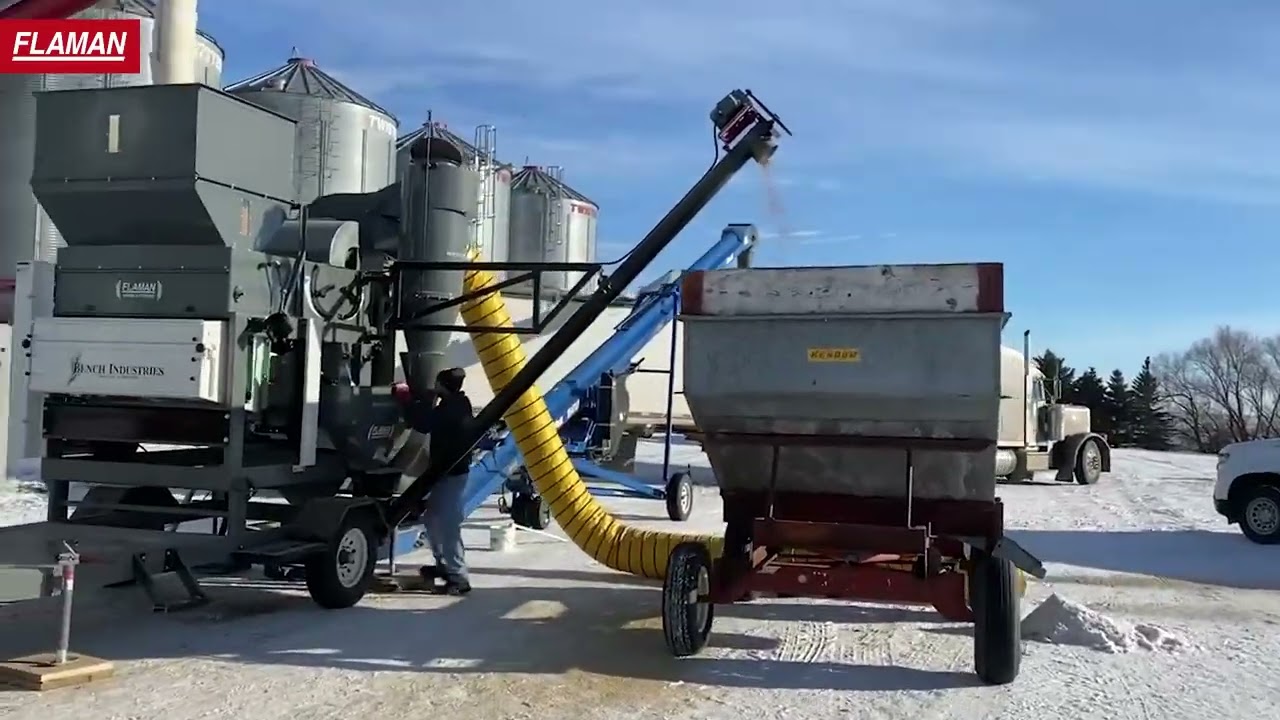 Bench Air & Screen Grain Cleaner | Product Demo | Flaman Grain Systems