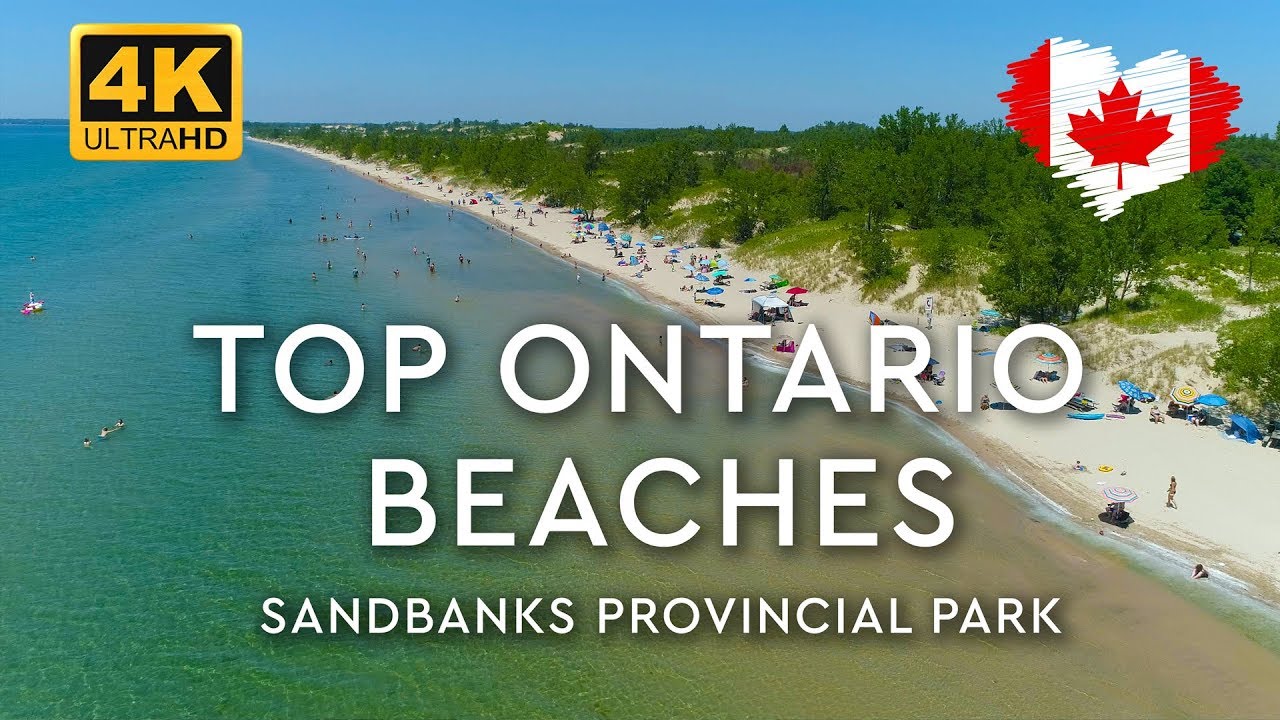 SANDBANKS Park Beaches in Ontario [4K Aerials]