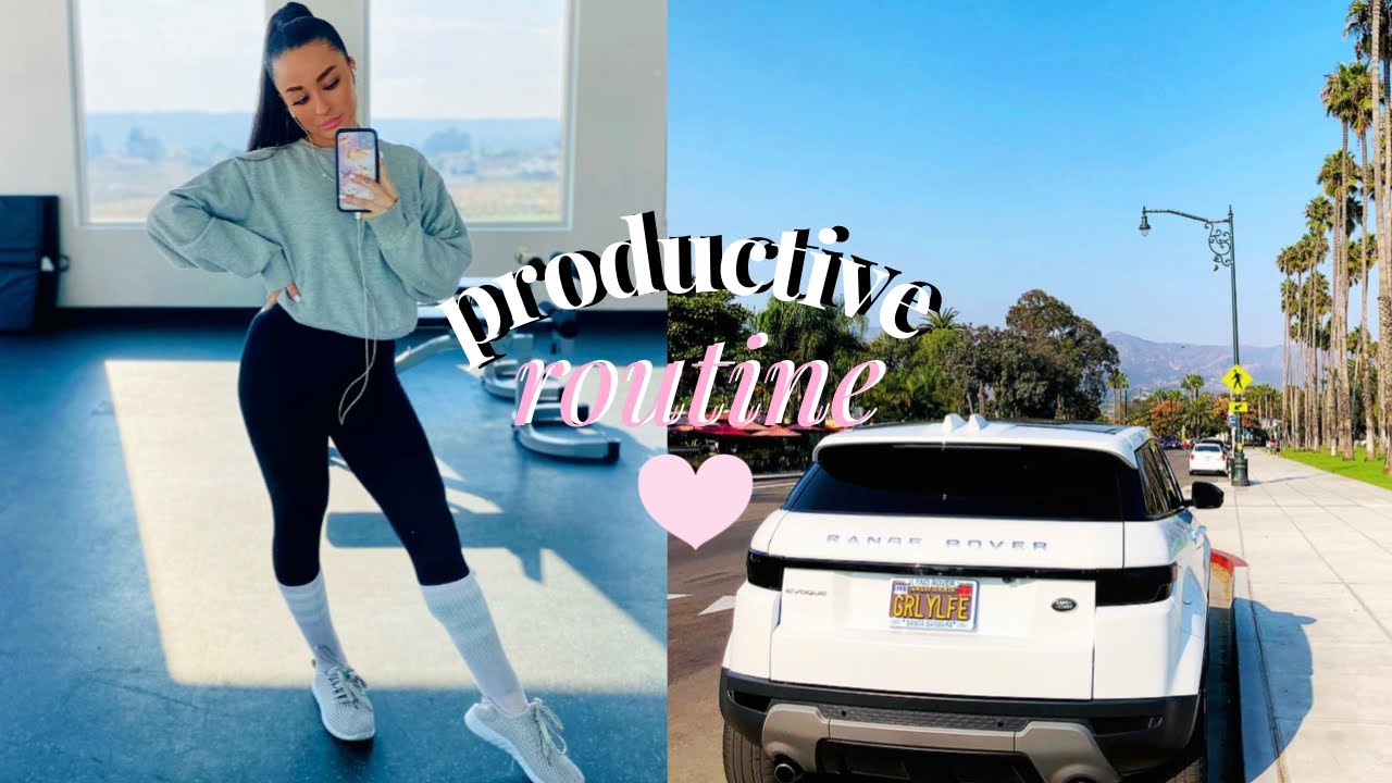MY PRODUCTIVE 6AM ROUTINE♡coffee, workout, errands etc!
