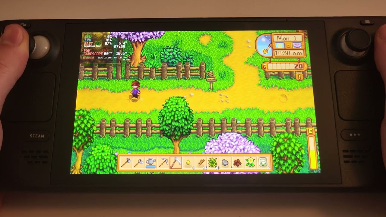 Steam Deck Gameplay - Stardew Valley