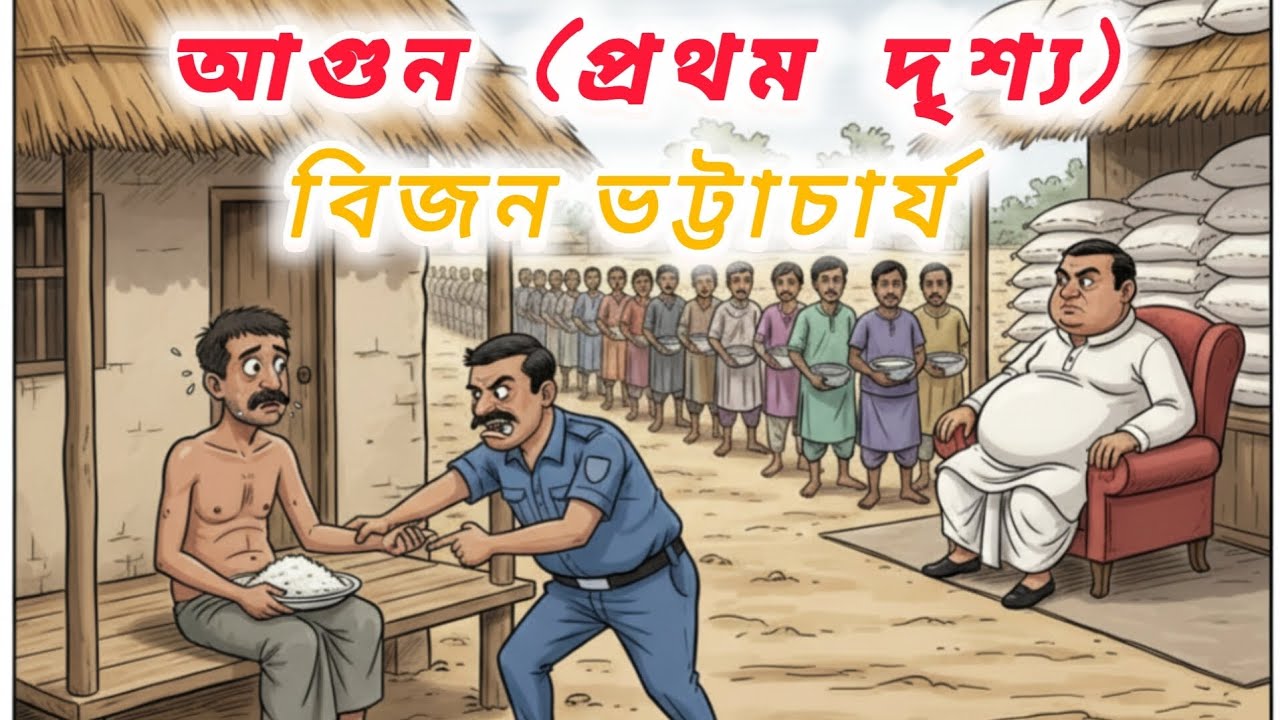 বিজন ভট্টাচার্যের লেখা 'আগুন' ।। নাটক।। প্রথম দৃশ্য।।একাদশ শ্রেণী।। দ্বিতীয় সেমিস্টার।।