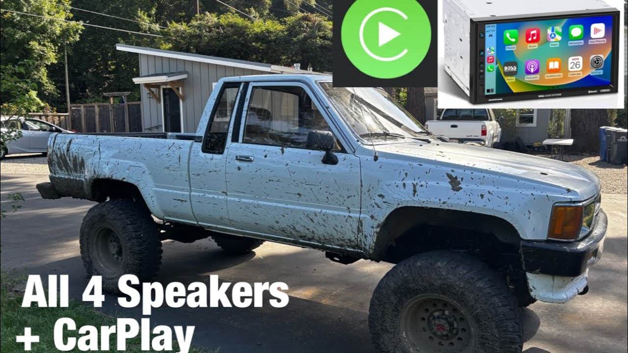 CarPlay and speakers •1987 Toyota pickup