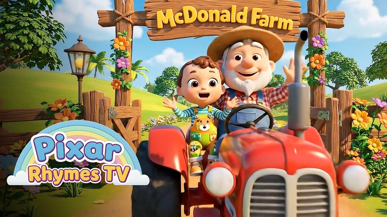 Old MacDonald Had a Farm | Fun Sing Along Song for Toddlers & Kids | @PixarRhymesTv