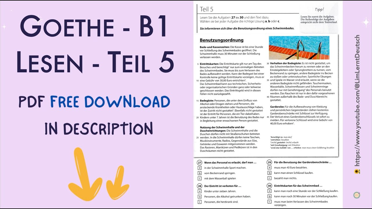 Ngày 5 - 30 ngày ôn thi B1 tiếng Đức B1 Goethe Lesen 1 Teil 5 - Kỹ thuật lọc thông tin để đọc nhanh