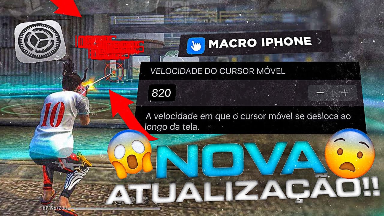 DEPOIS DA ATUALIZA&Ccedil;&Atilde;O!A MELHOR SENSIBILIDADE PARA SUBIR CAPA NO IPHONE ATUALIZA&Ccedil;&Atilde;O DO FREE  FIRE!