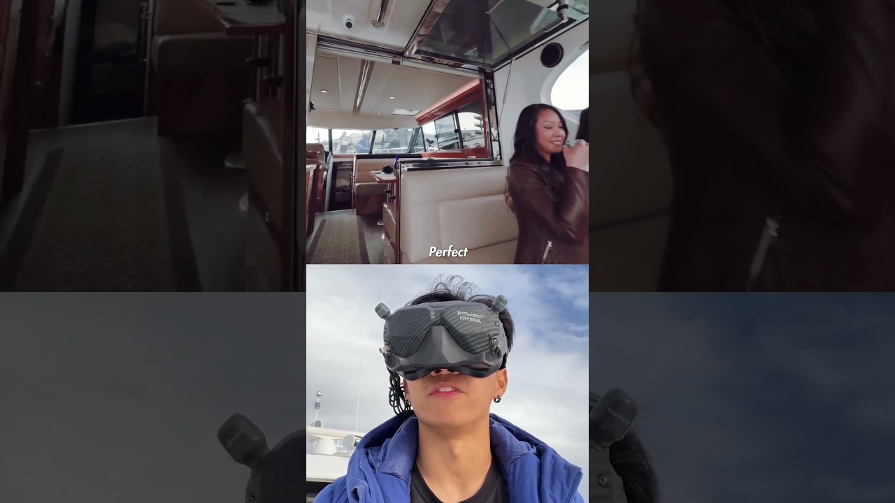Летающий дрон через окно лодки 😳🪡🛥️ #fpvdrone #behindthescenes