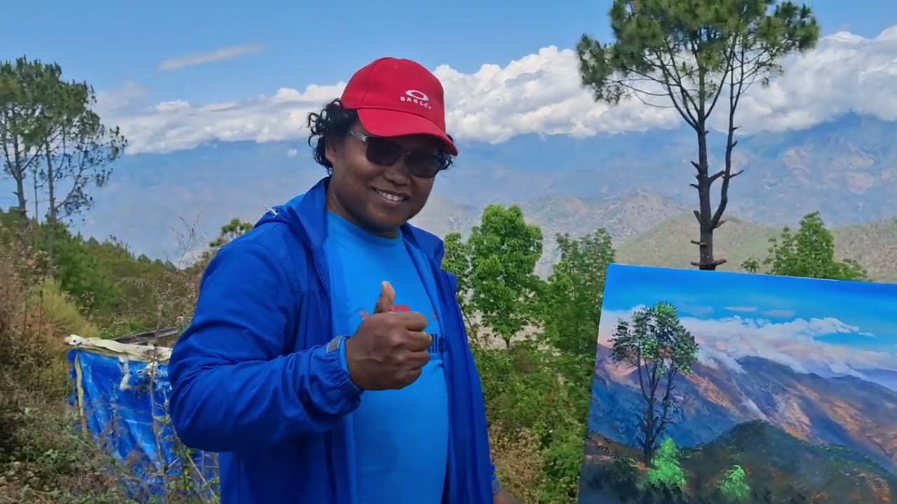 Gulmi RESUNGA Tamghas || live painting mountain || BK NAR BAHADUR || BK ART Gallery