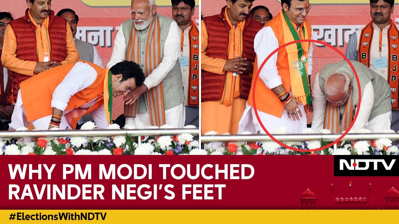 Delhi Polls 2025 | Why PM Modi Touched Patparganj Candidate Ravinder Negi&rsquo;s Feet
