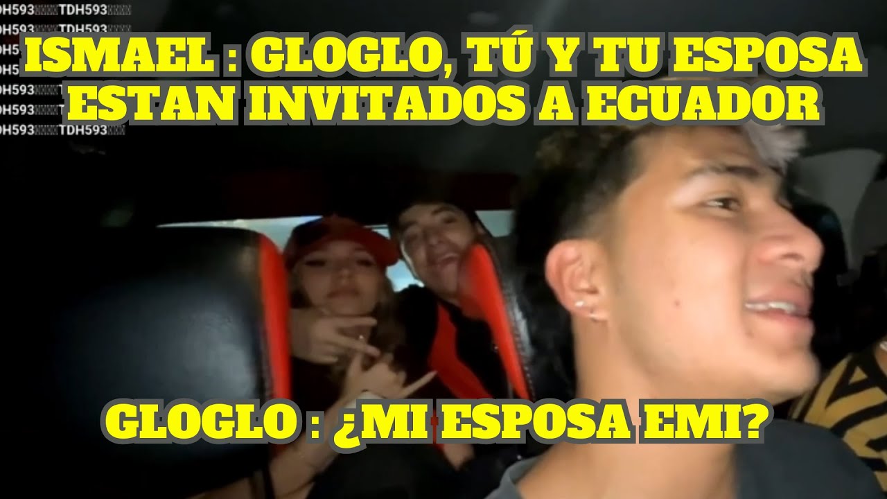 ISMAEL INVITA A GLOGLO Y A SU ESPOSA A ECUADOR