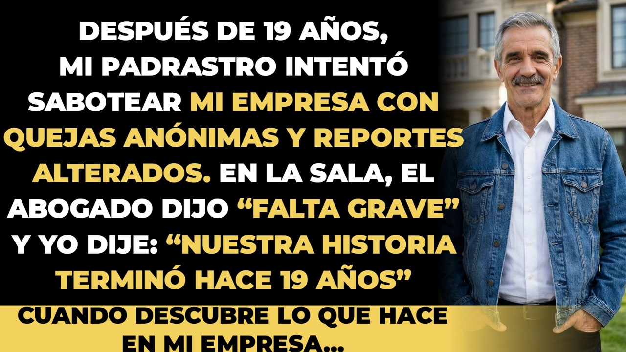 Mi padrastro me echó a los 18 años. Ahora tengo 37 y él trabaja para mí