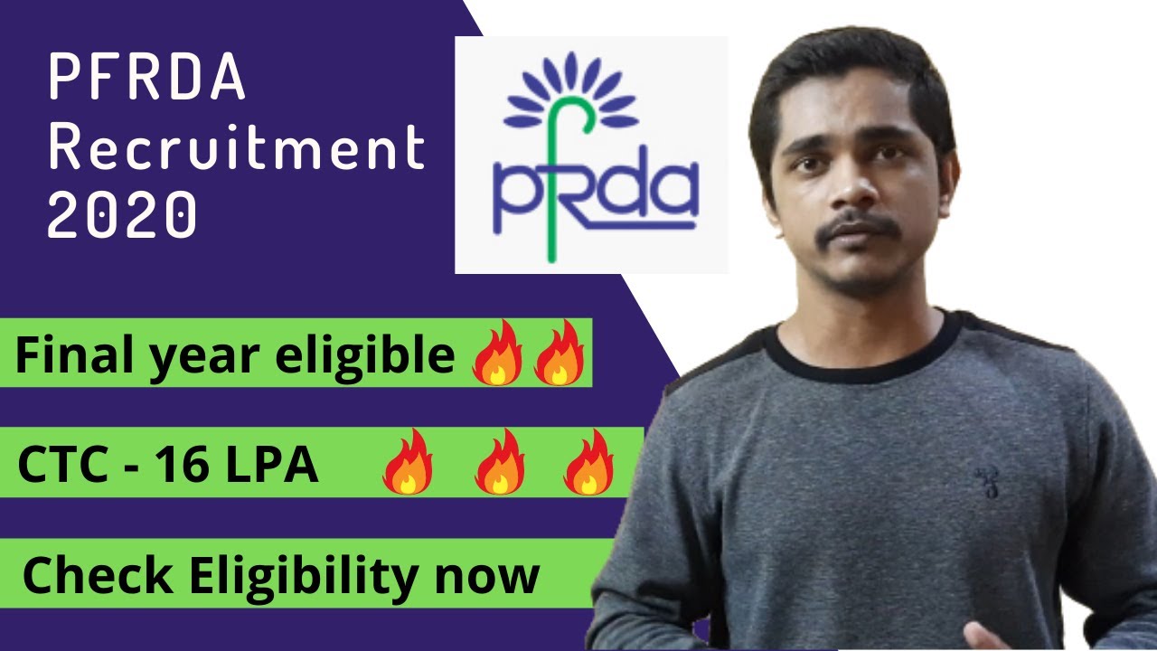 PFRDA Recruitment | Final Year&nbsp;Eligible | Pravin kale