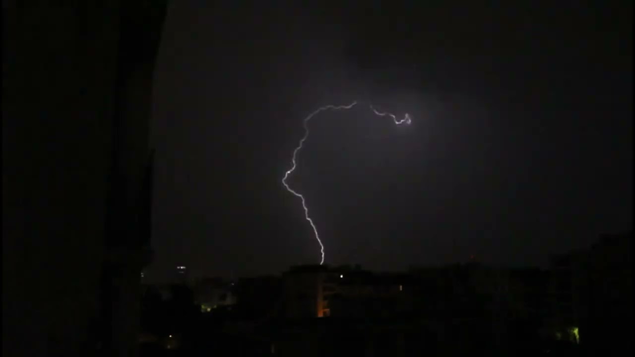 je filme un orage