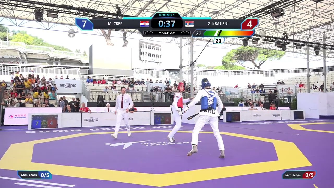 204 Round of 32 Men  68kg CRO M  CREP SRB Z  KRAJISNI  PGM