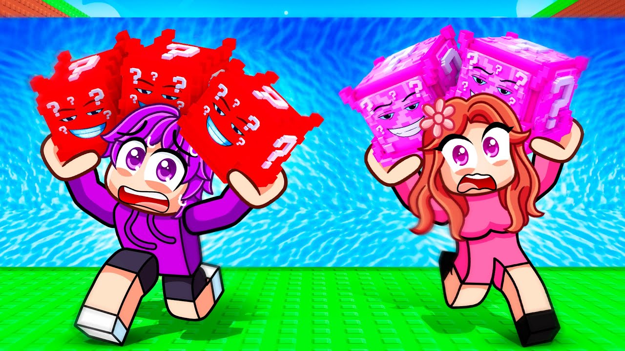 LUCKY BLOCK RACE in Escape Tsunami for Brainrots…