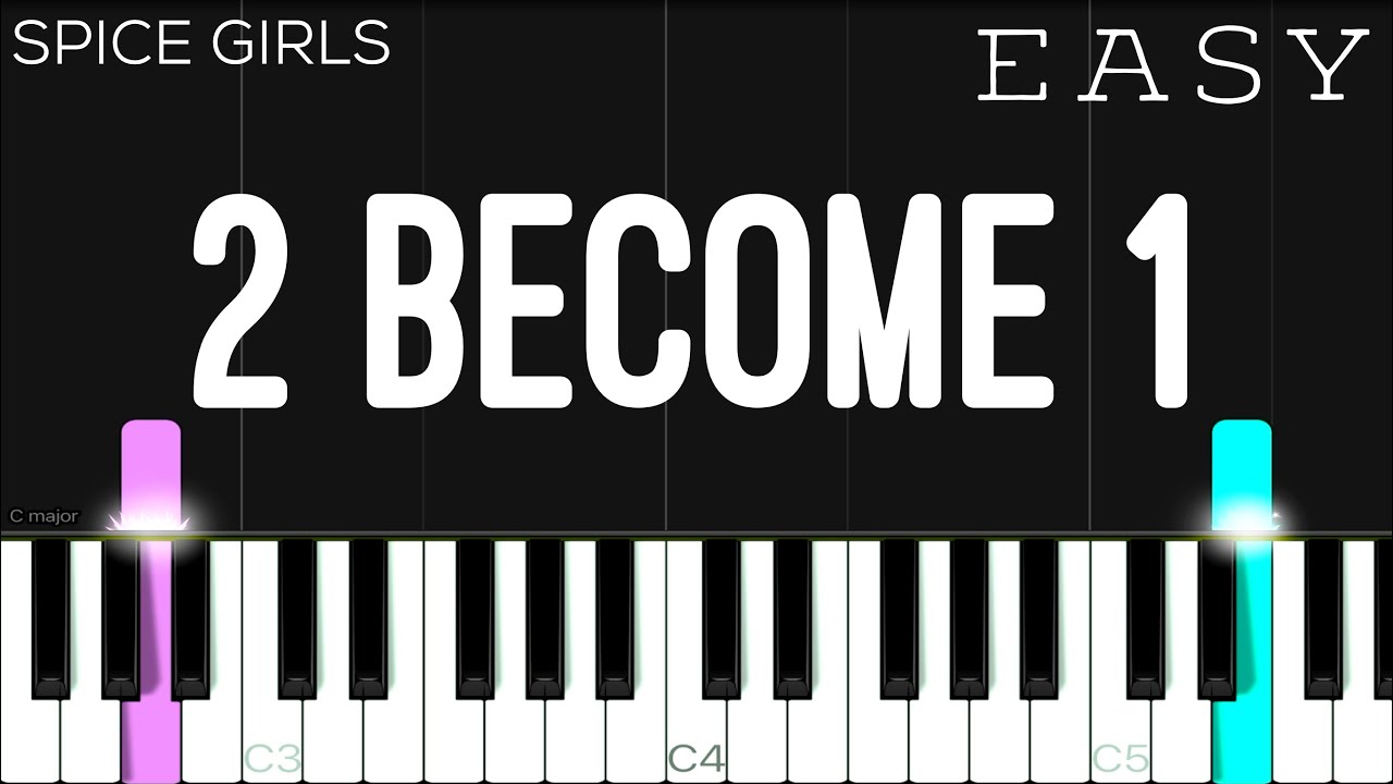 The Spice Girls - 2 Become 1 | EASY Piano Tutorial