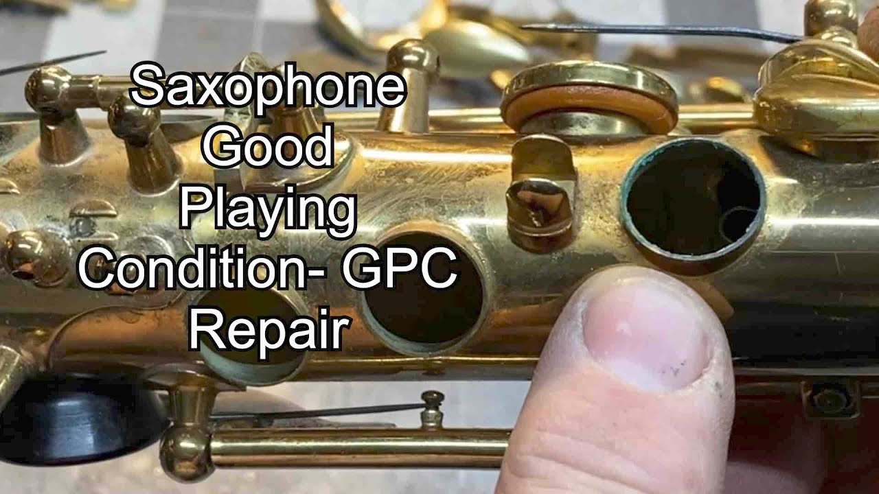 Ремонт саксофона в хорошем игровом состоянии (GPC) - Ремонт духовых инструментов - Ferree's Tools...