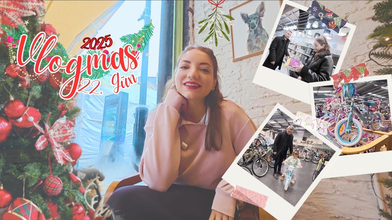 Vlogmas 22 🎄 Bisiklet Bakmaya Gidiyoruz | Türk Marketi Alışverişimiz