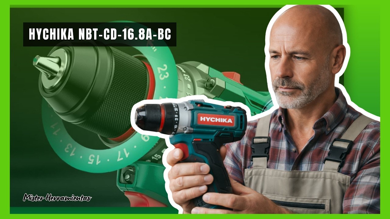 Taladro Hychika NBT-CD-16.8A-BC 🔧 Review y Prueba Real | ¿Merece la pena este brushless barato?