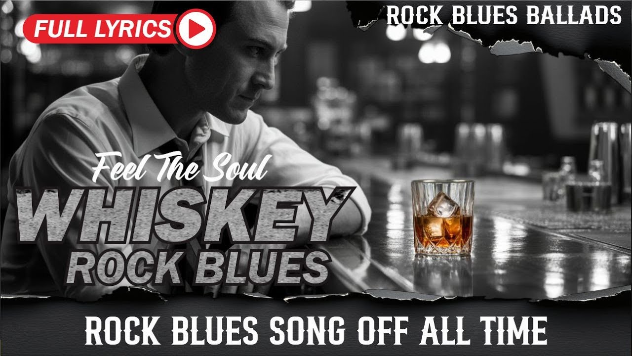 Whiskey Blues & Rock Classics 🎵 The Ultimate Blues Guitar Mix | Relaxing Night Music for Soul & Rest