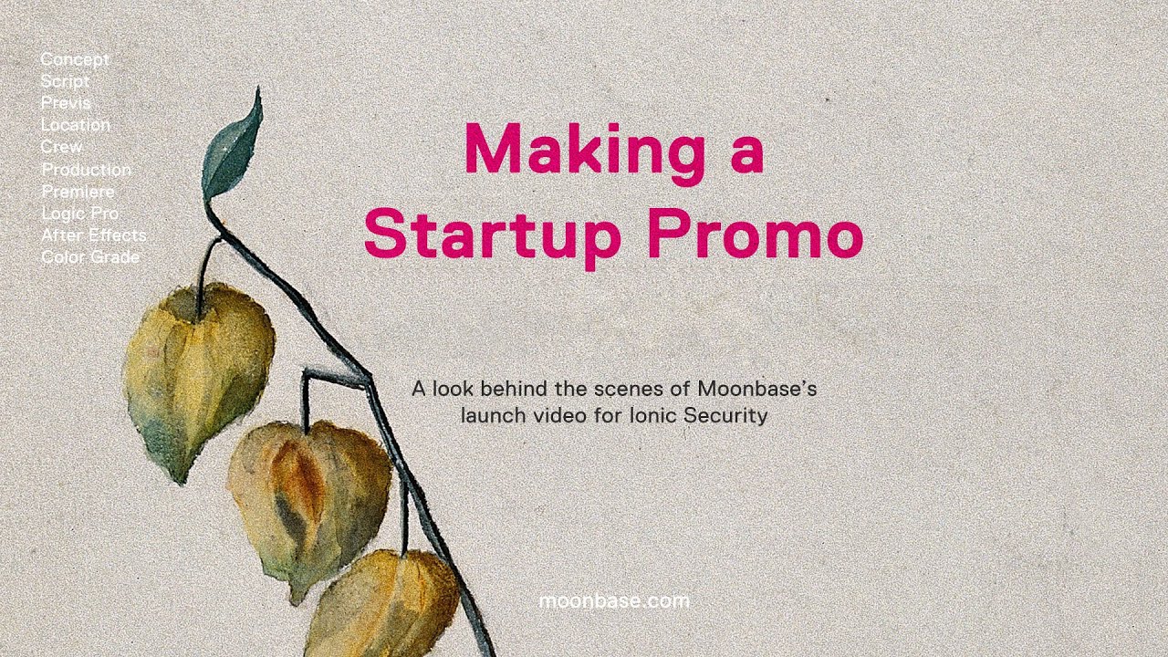 The Making of a Startup Promo Video
