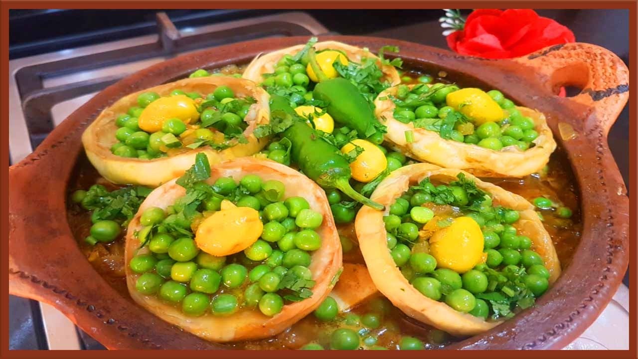 Authentic Moroccan Artichoke & Pea Tagine Recipe | Easy Tagine Cooking 🍲🔥