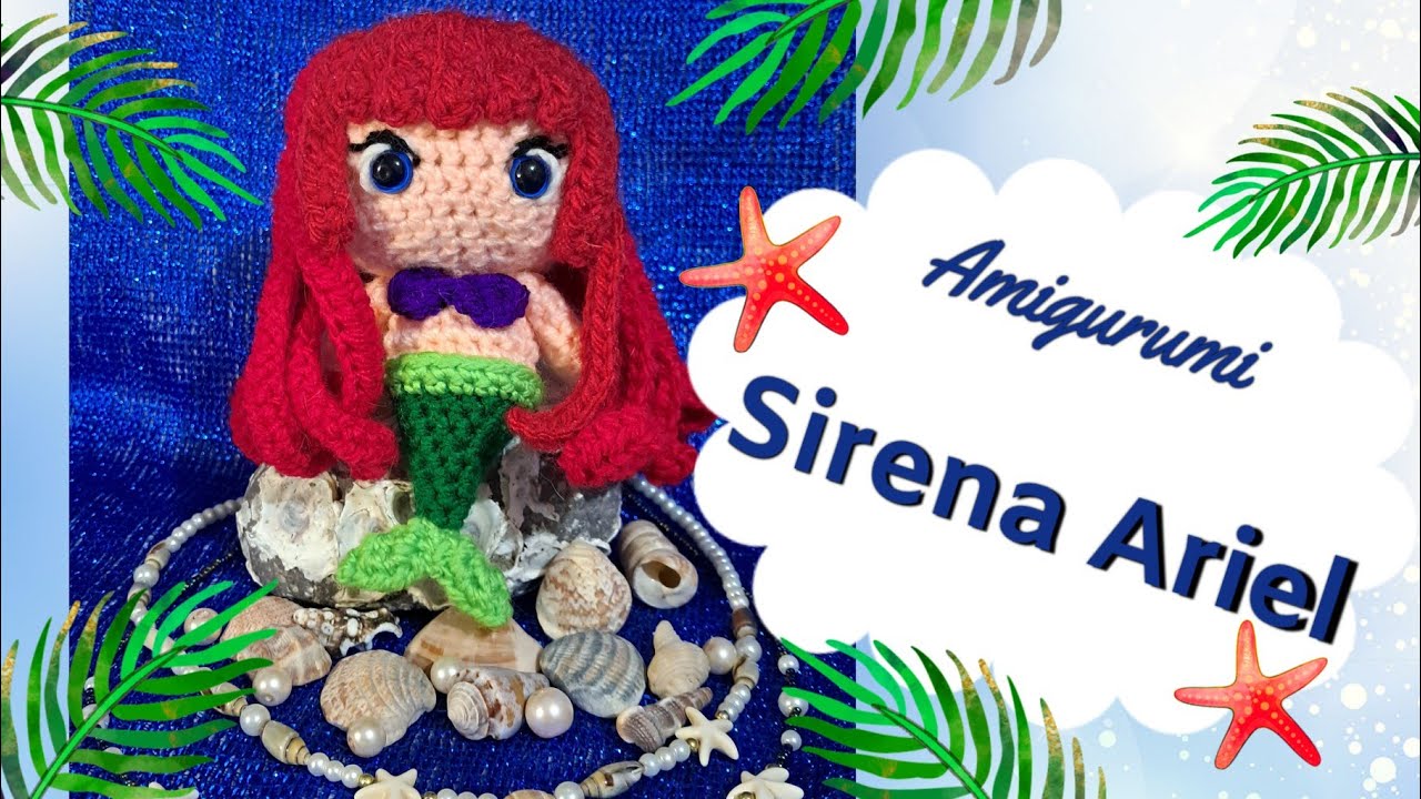 Amigurumi de Sirena Ariel chibi