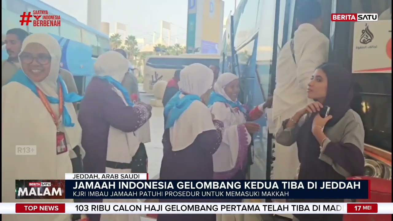 Tiba di Jeddah, Jemaah Calon Haji Indonesia Sujud Syukur | Beritasatu