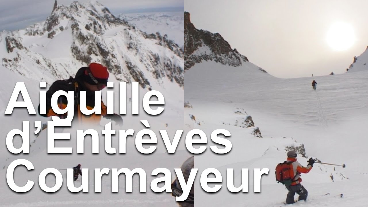 Aiguille d'Entrèves Face Sud ski de randonnée pente raide montagne Courmayeur Chamonix Mont-Blanc