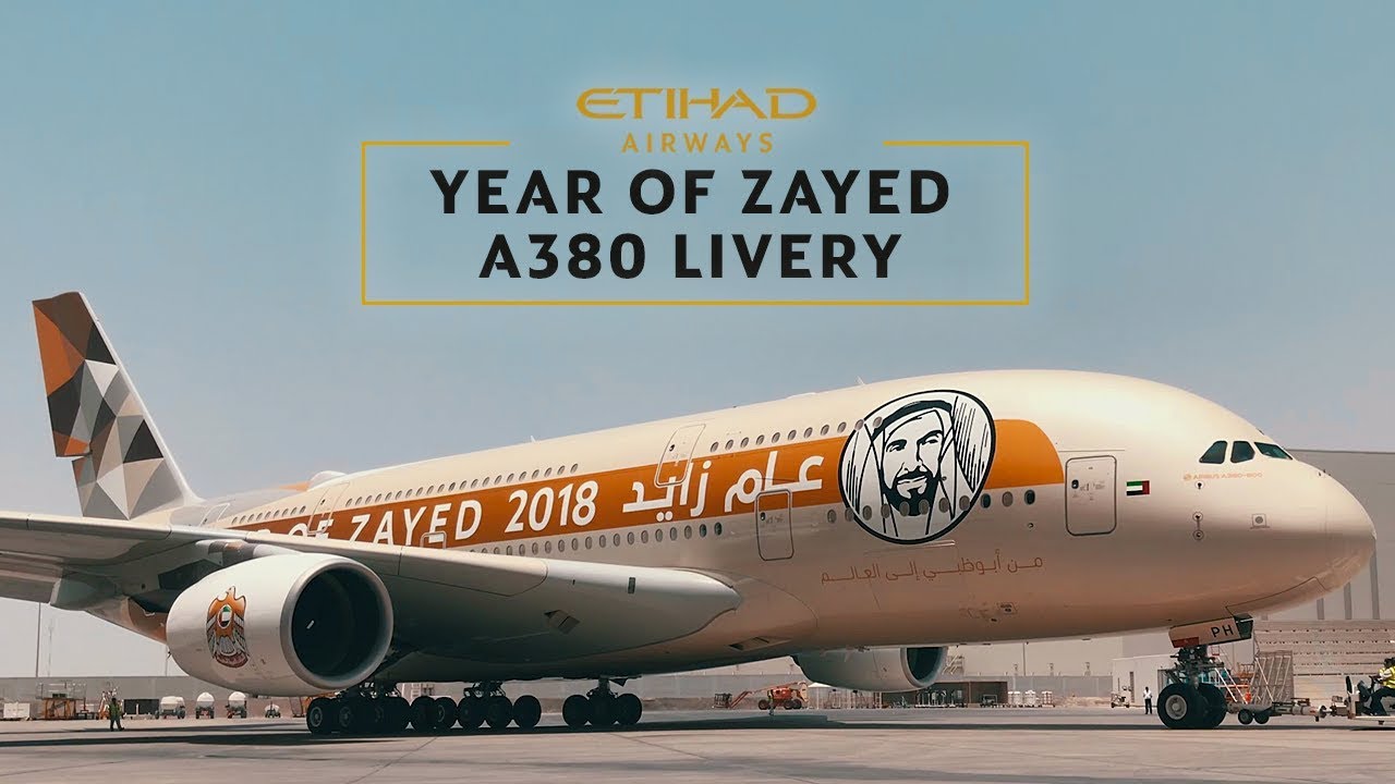 Painting Our Airbus A380 in New Year of Zayed Livery - Timelapse | Etihad Airways